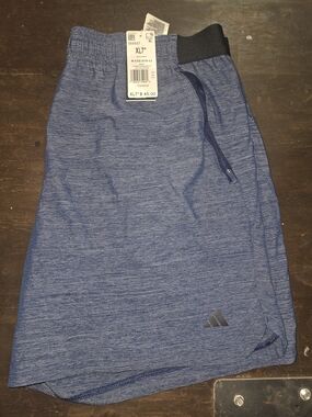 adidas Men's Blue Athletic Shorts, XL, NWT, 7"inseam